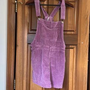 Free People Purple Skirt Overalls